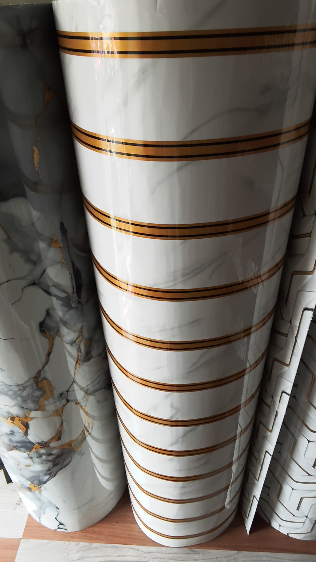 Uv marble roll 4*10 feet self adhesive