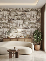 Premium wallpaper 57 SQFT roll with sticking glue packet