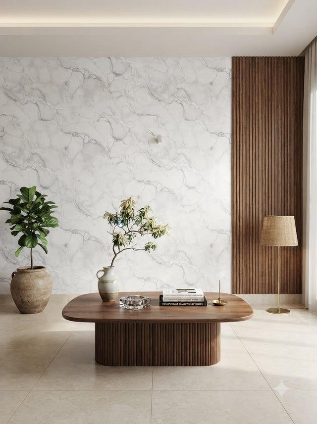 Luxury Marble Wallpaper 57SQFT (STICKING GLUE PACKET FREE)
