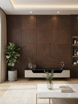 Modern 3D Walnut Fluted Decorative Wall Panel 2*2 (pack of 4)