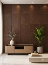 Modern 3D Walnut Fluted Decorative Wall Panel 2*2 (pack of 4)