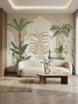 Customize Luxury Mughal Botanical Scenic Wallpaper ( pesting glue packet free inside)