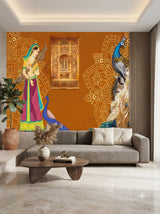 Customize royal Indian Heritage Wallpaper ( pesting glue packet free inside)