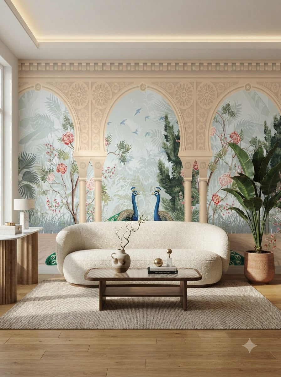Customize Luxury Palace Garden Mural Wallpaper ( pesting glue packet free inside) (Copy)