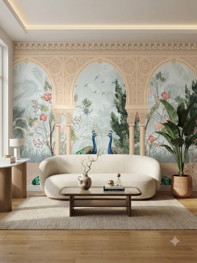 Customize Luxury Palace Garden Mural Wallpaper ( pesting glue packet free inside) (Copy)