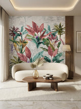 Customize Luxury Tropical Botanical wallpaper ( pesting glue packet free inside )