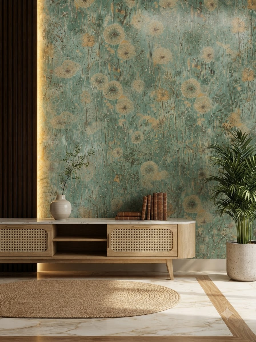 Luxury Vintage Botanical Wallpaper 57sqft ( sticking  glue packet free inside)