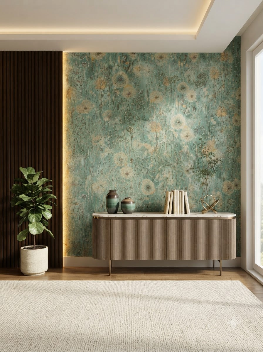 Luxury Vintage Botanical Wallpaper 57sqft ( sticking  glue packet free inside)