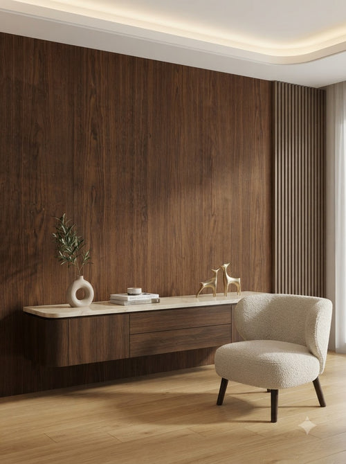 Classic Walnut Wood Grain –  Self adhesive sticker wallpaper 45*5mtr(22sqft covering)