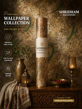 Luxury Peacock Feather Wallpaper –  57sqft ( sticking  glue packet free inside)