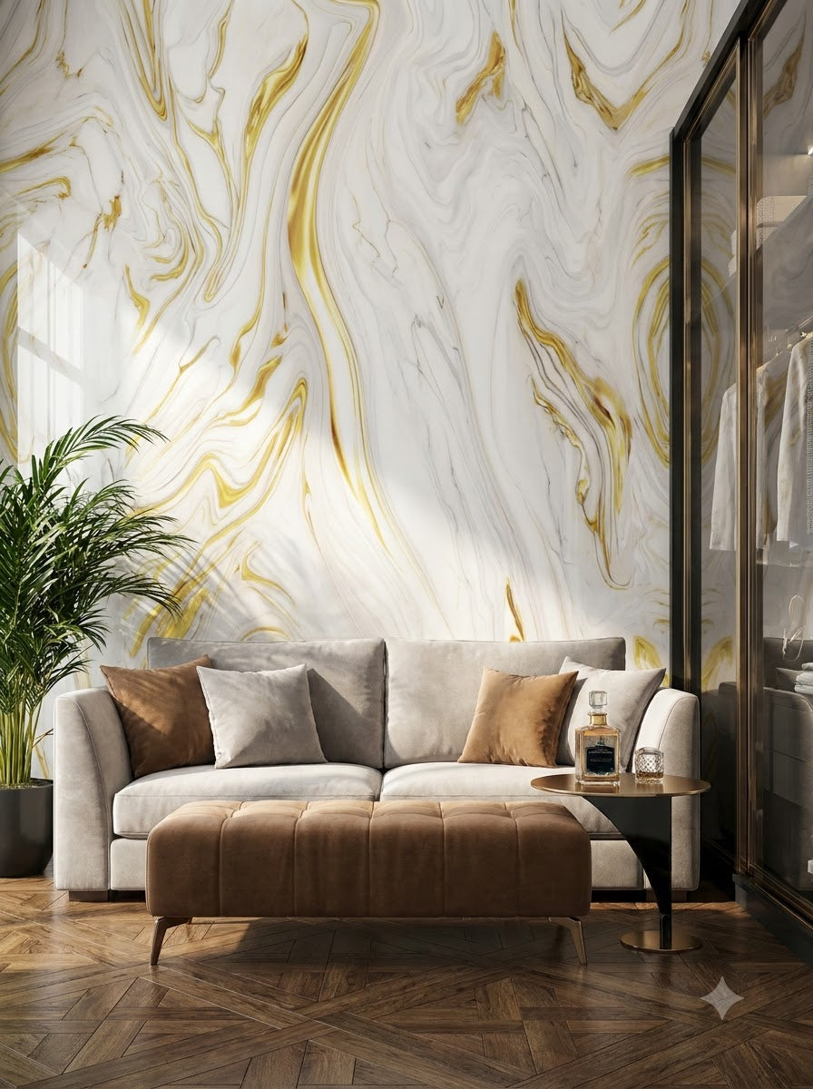 Uv marble roll 4*10 self adhesive