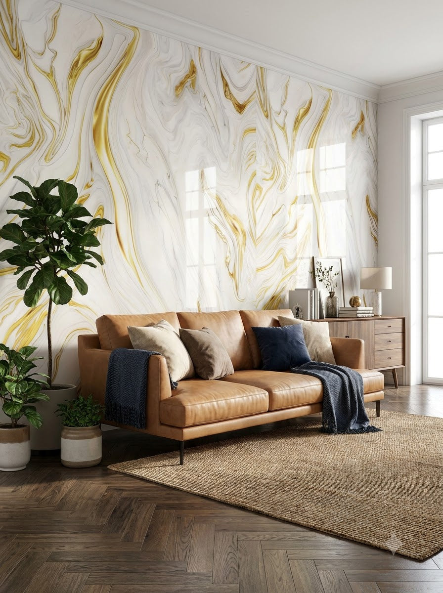 Uv marble roll 4*10 self adhesive