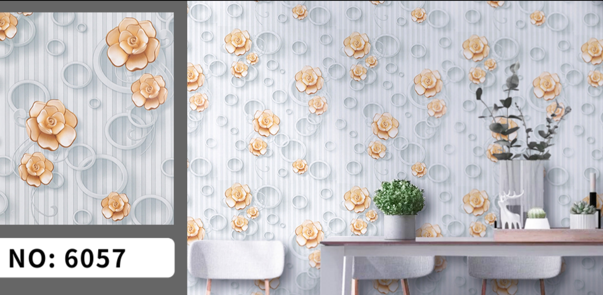 Self adhesive sticker wallpaper 45*5mtr (22sqft covering)