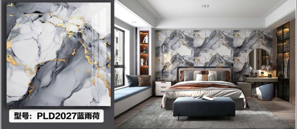 Uv marble roll 4*10 self adhesive