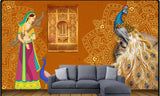 Customize royal Indian Heritage Wallpaper ( pesting glue packet free inside)