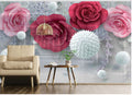 customize Luxury 3D Floral Rose Wallpaper ( sticking glue packet free inside )