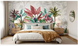 Customize Luxury Tropical Botanical wallpaper ( pesting glue packet free inside )