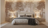 Customize Luxury Misty Forest Wallpaper ( pesting glue packet free inside )