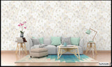 Wallpaper with floral design 57 sqft roll with sticking glue packet