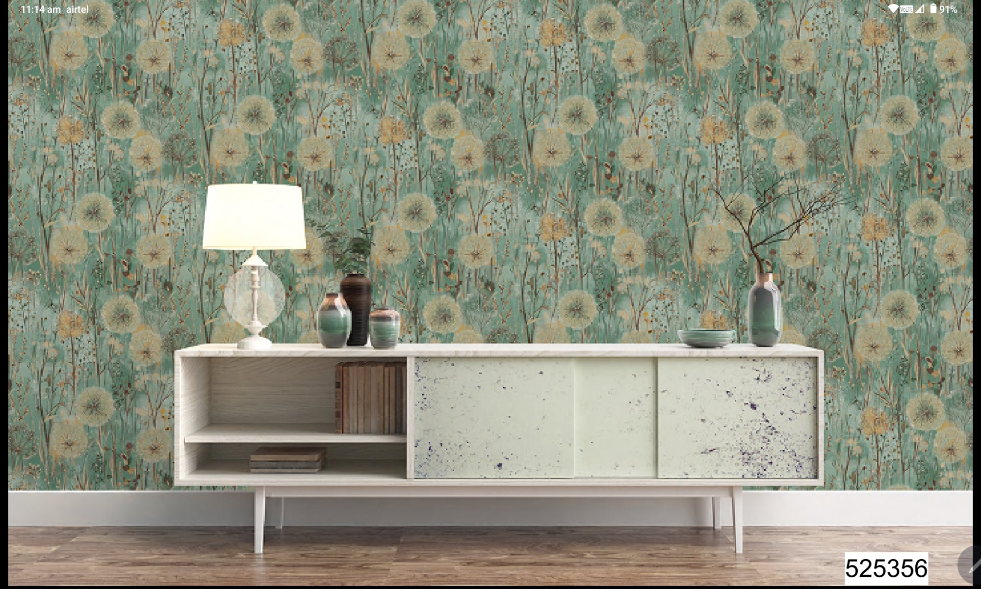 Luxury Vintage Botanical Wallpaper 57sqft ( sticking  glue packet free inside)