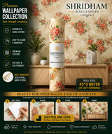 Elegant Floral Vintage Wallpaper –  Self adhesive sticker wallpaper 45*5mtr(22sqft covering)