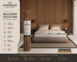 Modern Wooden Slat wallpaper 57sqft ( sticking  glue packet free inside)