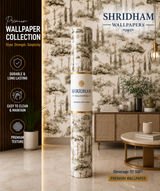 Premium wallpaper 57 SQFT roll with sticking glue packet