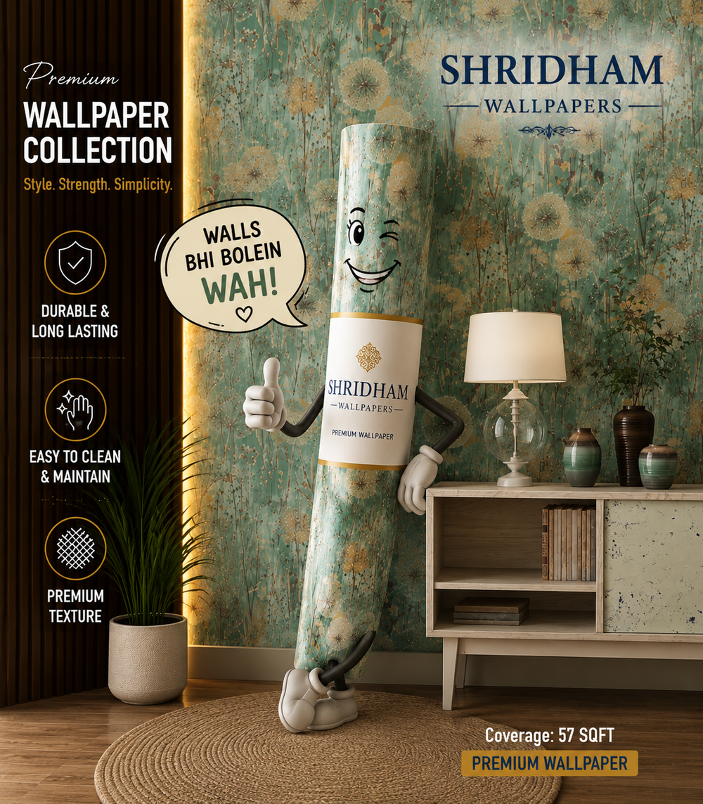 Luxury Vintage Botanical Wallpaper 57sqft ( sticking  glue packet free inside)
