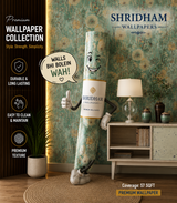 Luxury Vintage Botanical Wallpaper 57sqft ( sticking  glue packet free inside)