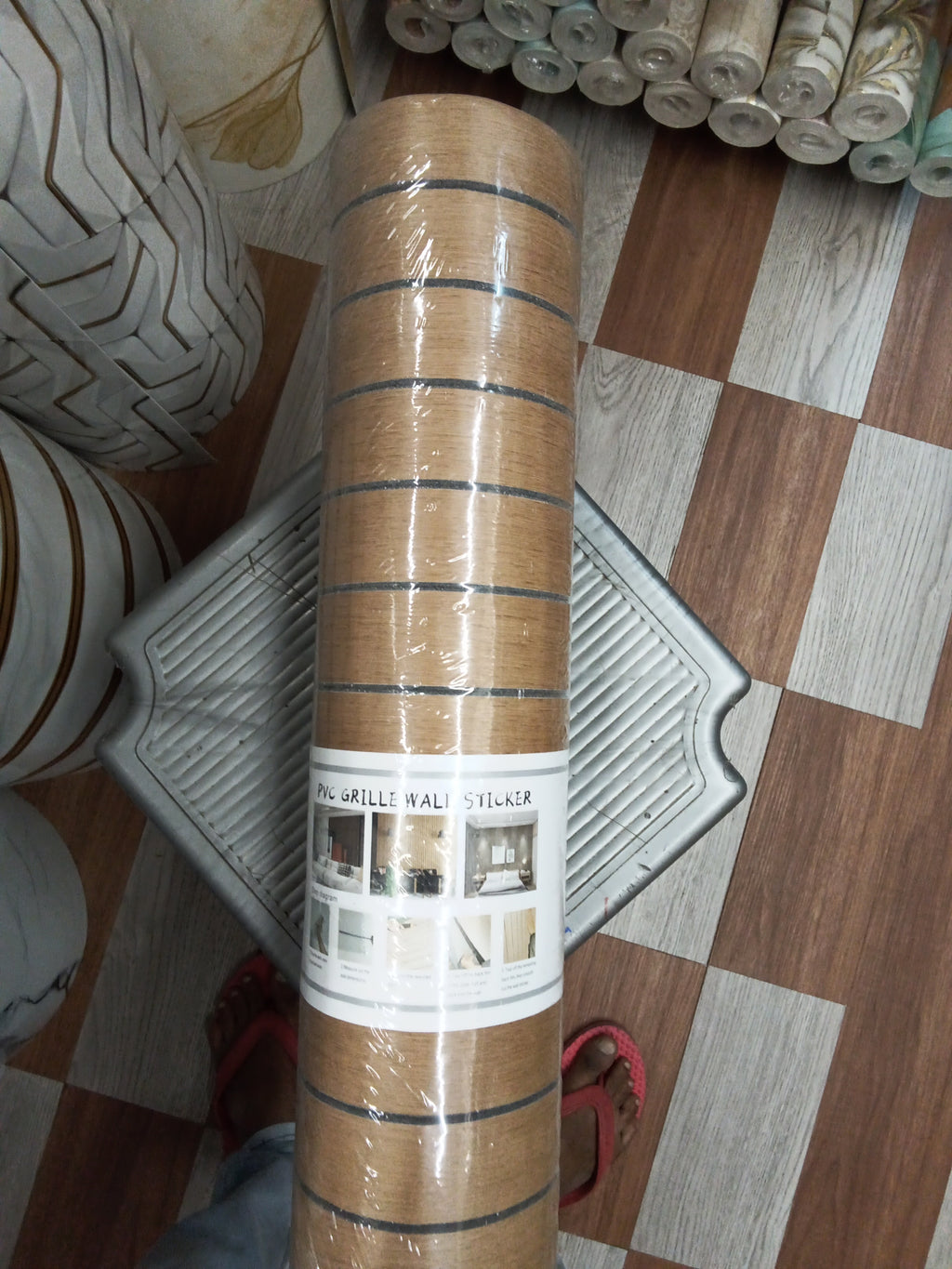 Wooden grill roll 2*10 self adhesive