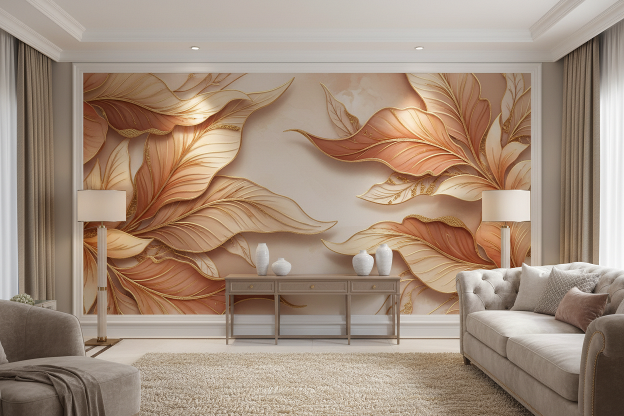 Warm Elegant 3D Wallpaper